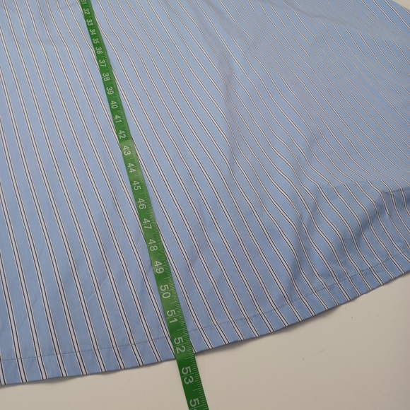 Tela Bahamas Maxi Dress Size S Women Preppy Cotton Pockets Smocked Blue Striped - Picture 13 of 16